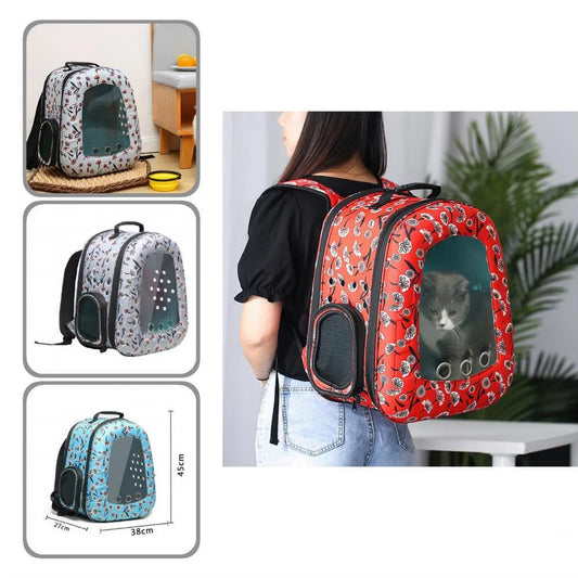 Wearable Good Air Permeability Pet Carrying Hiking Traveling Backpack for Outdoor