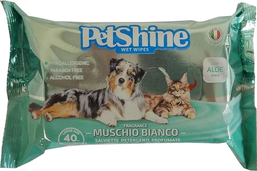 Toallitas Higiene para Perro y Gato PORRINI - Musgo Blanco Aloe