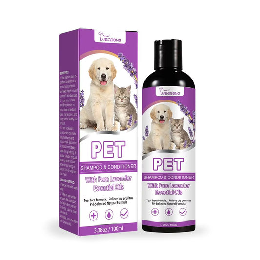 Pet Shampoo Dog Hair Softening Shampoo Puppy Cat Body Wash Deodorization Kitten Itch Relief anti Mite Ticks Pet Hair Care Liquid