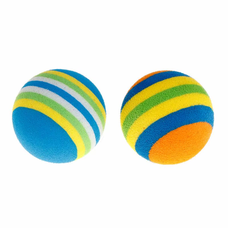 10Pcs Colorful Pet Ball Toys Interactive Fetching Catching Ball Colorful EVA Catching Balls for Medium Dog Puppy Home