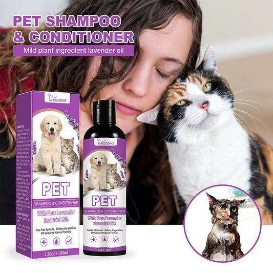 Pet Shampoo Dog Hair Softening Shampoo Puppy Cat Body Wash Deodorization Kitten Itch Relief anti Mite Ticks Pet Hair Care Liquid