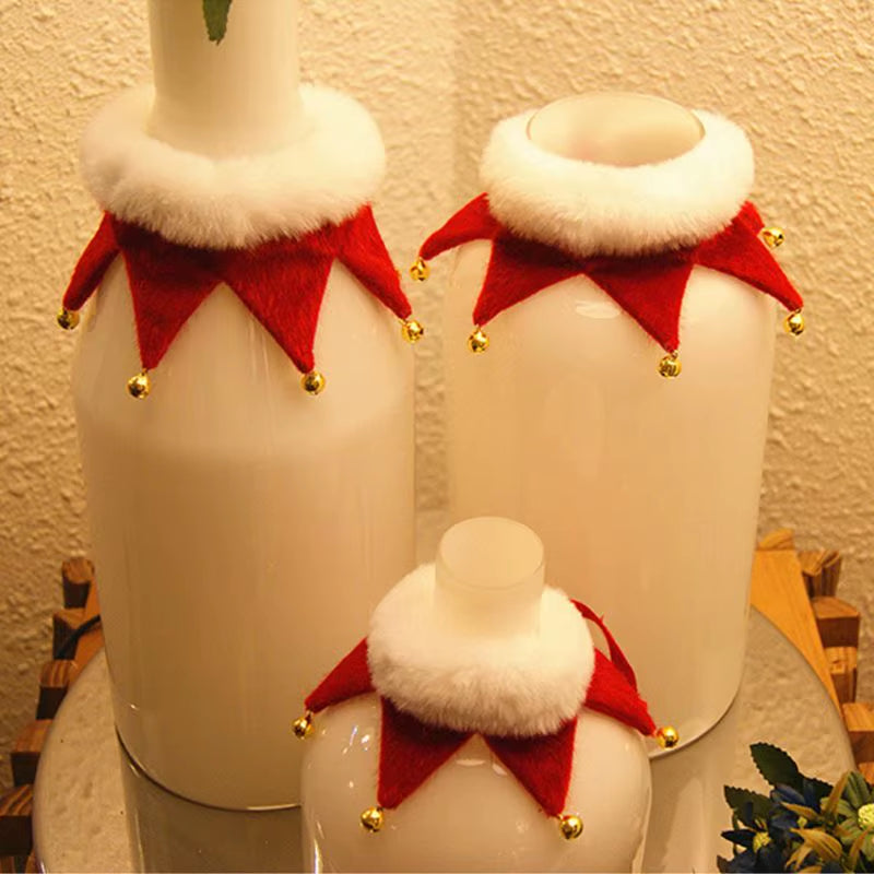 Christmas Dog Cat Plush Scarf Bib Decor Adjustable Collars Pet Dogs Neckerchief Saliva Towel Necklace Grooming Accessories C42