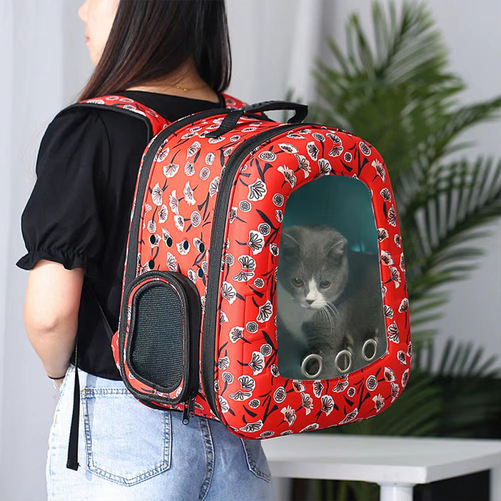 Wearable Good Air Permeability Pet Carrying Hiking Traveling Backpack for Outdoor