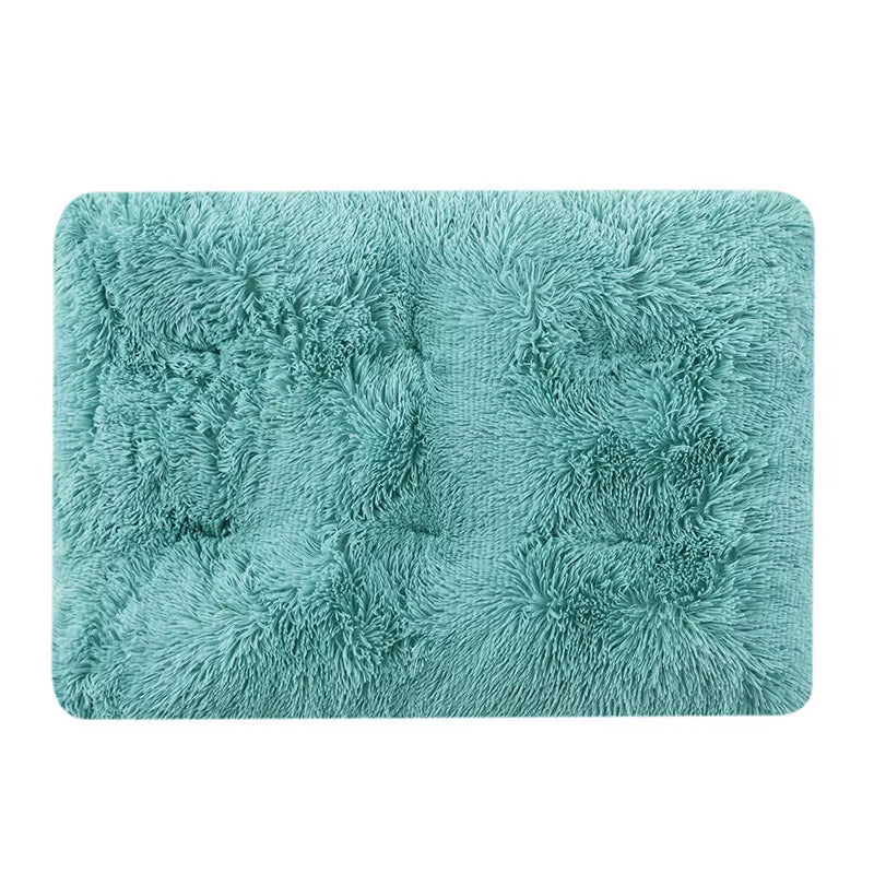 Dog Bed Long Plush Calming Pet Bed Comfortable Faux Fur Washable Crate Mat with Anti-Slip Backing for Jumbo Large Medium Dogs
